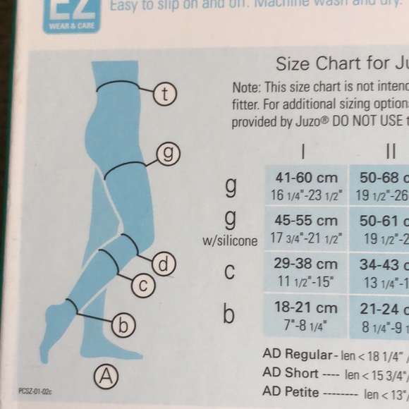 Juzo Soft Compression Stockings Size I. AG  20-30mmHg. Beige. Only one in a box - Picture 11 of 12